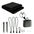 thumbnail image 2 of Goplus 9' x 7'RV Awning Side Shade Black Mesh Screen Sunshade with Complete Kits, 2 of 7