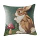 thumbnail image 2 of CaiYueKe Easter Rabbit Floral Pillow Cover - Sofa Cushion Case Home Decor Throw Pillow for Living Room Couch Bedroom Outdoor Indoor Decorative Accent Spring Holiday Farmhouse Decor, 2 of 8