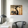 thumbnail image 3 of ONETECH  African Animals Wall Art Canvas Prints Giraffe Zebra Elephant Leopard Painting African Landcape Living Room Bedroom Decor, 3 of 4