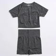 thumbnail image 4 of Conjunto de sujetador de Yoga sin costuras para mujer, Top corto, mallas, ropa deportiva, ropa de entrenamiento, ropa atlética, trajes de realce para gimnasio y Fitness, 4 of 5