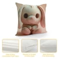 thumbnail image 4 of Shiartex Throw Pillow Covers  Lovely Animals Rabbit Pillow Cover Home Decor Pillow Cases Cushion Cover for Sofa Couch (Rabbit) White, 4 of 5