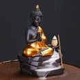 thumbnail image 4 of Soporte de incienso de Buda, coleccionables, decoración antigua para el hogar, , estatua de Buda sentada, incensario para escritorio, sala de, 4 of 9