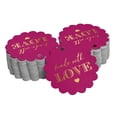 thumbnail image 1 of Inkdotpot Pack Of 100 Real Gold Foil Paper Tags Made With Love Text Favor Hang Tags, 1 of 6