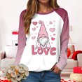 thumbnail image 5 of vigerkar Valentine Shirts for Women Love Heart Crewneck Sweatshirt Cute Gnome Sweater Tops Pullover Outfits (Pink, XXL), 5 of 9