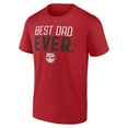 thumbnail image 2 of Men's Red New York Red Bulls Best Dad Ever Father's Day T-Shirt, 2 of 3