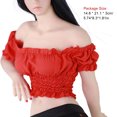 thumbnail image 2 of 1 Set 1/6 Action Figure Exquisite Clothes Realistic Creative Shirt Unique Design DIY Accessory Detachable Costume for 12inch Figure red, 2 of 5