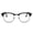 Black, variant on 2SeeLife Premium Half Rim Reading Glasses Women & Men - Fits all Face Shapes, Metal & Sturdy Readers, Spring Hinges, Black, +1.25