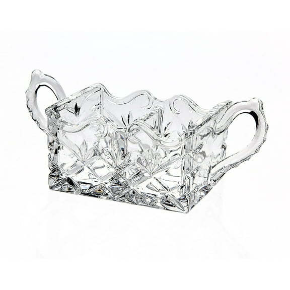 Godinger Sugar Bowl, Caddy Bowl, Storage Dish for Sugar, Salt, Coffee Packets, Sancks & Candies, 7X3
