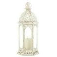 thumbnail image 2 of GRACEFUL DISTRESSED SMALL WHITE LANTERN, 2 of 5