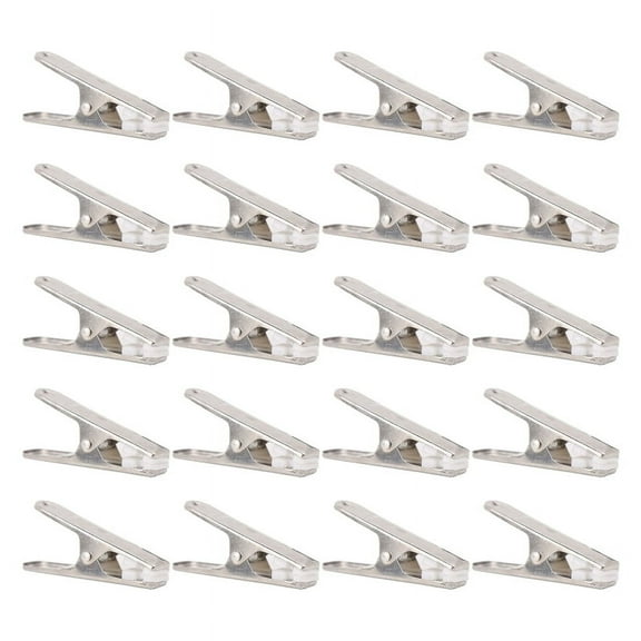 20 Pcs Stainless Steel Clothes Pins Heavy Duty Metal Towel Clips Clamps Windproof Laundry Underwear Pegs Hanger