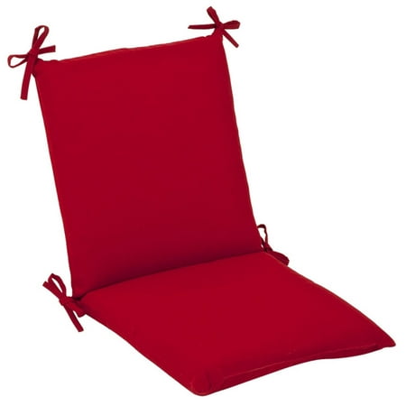 Outdoor Patio Furniture Mid Back Chair Cushion - Venetian Red - Walmart.com