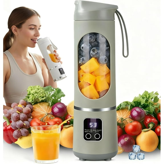 Ltdreamof Digital Multimode Juicer Blender - Portable Personal Juicer with Smart LED Display, Diet-Friendly, Leak Proof & Wireless Design for Smoothies Liquid Diet, Shakes & Baby Food