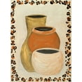 thumbnail image 2 of Acosta 25x32 Black Ornate Wood Framed with Double Matting Museum Art Print Titled - Tribal Vase II, 2 of 4