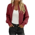 thumbnail image 4 of Neewe Womens Jacket Coat Casual Stand Collar Zip Up Lightweight Fall Fashion Jackets Outfits S-XXL, 4 of 9
