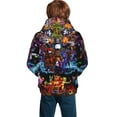 thumbnail image 2 of Youth Five Nights At Freddy'S Hoodies 3D Print Pullover Hooded Sweatshirt With Pocket For Boys Girls Teen Large, 2 of 8