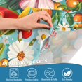 thumbnail image 4 of Yayeee Kitchen Valance Rod Pocket 54" x 18" Living Room Window Curtain, Pink Floral Tomatoes, 4 of 6