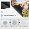 thumbnail image 3 of Chickens Rooster Dish Drying Mats for Kitchen Counter, Yellow Sunflowers Barn Farmhouse Animal Absorbent Coffee Bar Mat with Non-slip Rubber Backed Quick Drying Dish Rack Pad 16"x24", 3 of 9