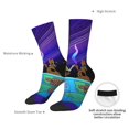 thumbnail image 5 of Saiise Scooby-Doo Funny Socks Men Women Adults Novelty Graphic Crew Tube Socks Crazy Design Casual Dress Socks for Sports,Running,Travel, 5 of 7