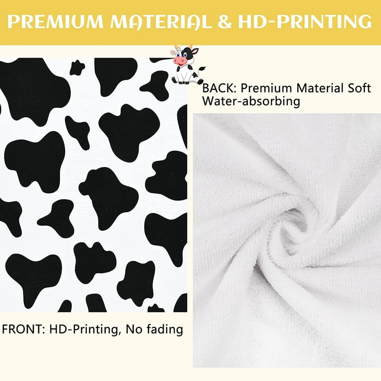 Cow print hand towels sale