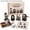 Holloween Style, variant on DIY Skull Miniature Figurine Kit Multicolored Plastic Bead Craft Set With 4 Unique Skull Models String And Instructions Beginner Friendly Desk Decor Gift For Teens And Adults 6 cm Tall