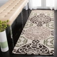 thumbnail image 3 of SAFAVIEH Wyndham Louise Medallion Wool Area Rug, Ivory/Brown, 2'6" x 4', 3 of 10