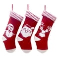 thumbnail image 2 of Calcetines de Navidad Ganfancp Bolsa de Regalo Patrón de Navidad Decoración de Navidad 3Pc, 2 of 7