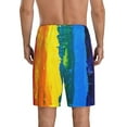 thumbnail image 4 of Lsque Rainbow Colored Mens Sleep Pajama Shorts,Short Pajama Pants, Cotton Ultra-Soft Knit-Medium, 4 of 9