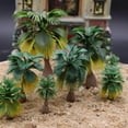 thumbnail image 5 of GAXIRE Mini Model Palm Tree Plastic Green 15Pcs 3.5in, 5 of 10
