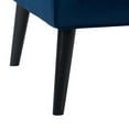 thumbnail image 4 of CorLiving Isla Velvet Modern Indoor Accent Chair with Tapered Wood Legs, 4 of 8