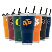 Simple Modern College 30oz Cruiser Tumbler with Straw & Closing Lid - 18/8 Stainless Steel Vacuum Insulated NCAA University Cup Mug