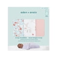 thumbnail image 3 of Aden + Anais Essentials Easy Wrap Swaddle, Cotton Knit Baby Wrap, Newborn Wearable Swaddle Sleep Sack, 2 Pack, Female, Fairy Tale Flowers, 0-3 Months, 3 of 8