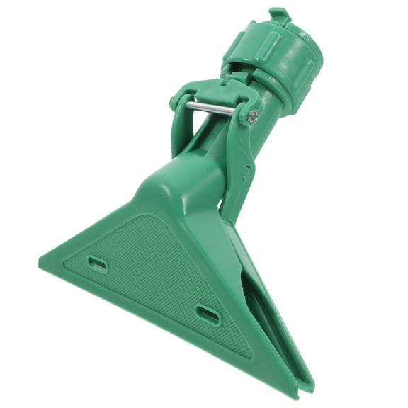 NICEXMAS Light Green Reusable Clamp Mop Mop Handle Clamp for Wall Cleaning with Rags and Towels 1Pack