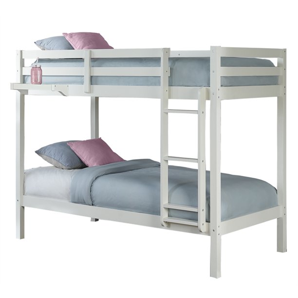 Hillsdale Caspian Bunk Bed Twin Over Twin Bunk with Hanging Nightstand