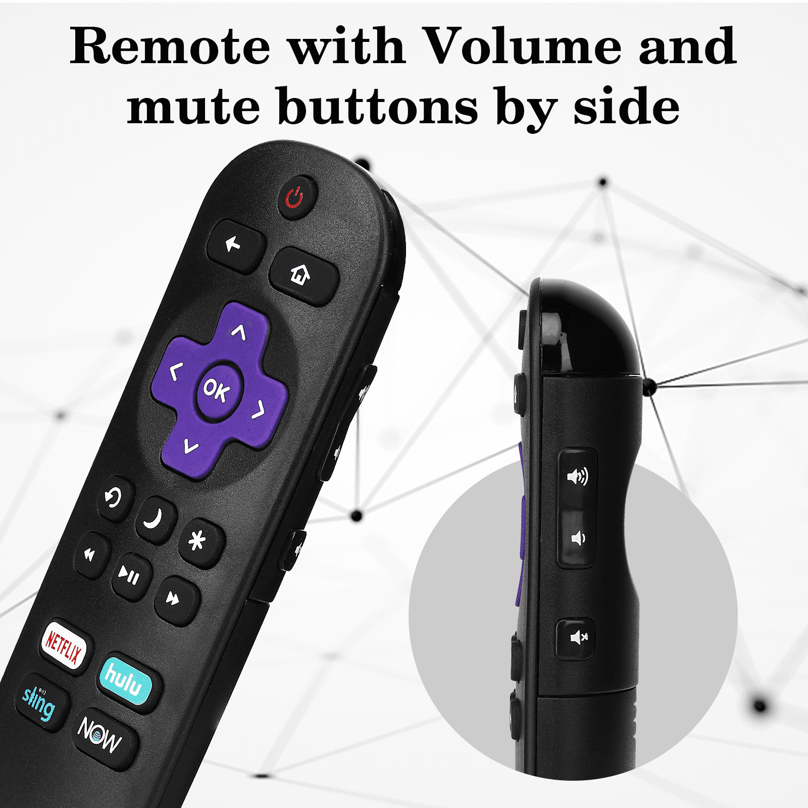 Buy UrbanX Remote for ‎SANSUI TV Model ‎S32P28N and All Roku TV for ...