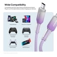thumbnail image 6 of Powertek Frosty USB-C to USB-C Braided Cable, 6 ft, Purple, 6 of 7