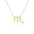 thumbnail image 1 of Constellation Theme Friendship Necklace Creative Comfortable Ins Exquisite Durable Rust-proof Lightweight Fashion Accessory Scorpio gold, 1 of 6