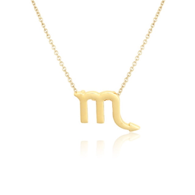 Constellation Theme Friendship Necklace Creative Comfortable Ins Exquisite Durable Rust-proof Lightweight Fashion Accessory Scorpio gold