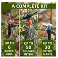 thumbnail image 6 of Drip Irrigation System Kit With Timer, 233 Ft Half-Inch And Quarter-Inch Tubing, Lock Fittings, 360 Degree Fan Sprayers, Automatic Garden Watering, 6 of 9