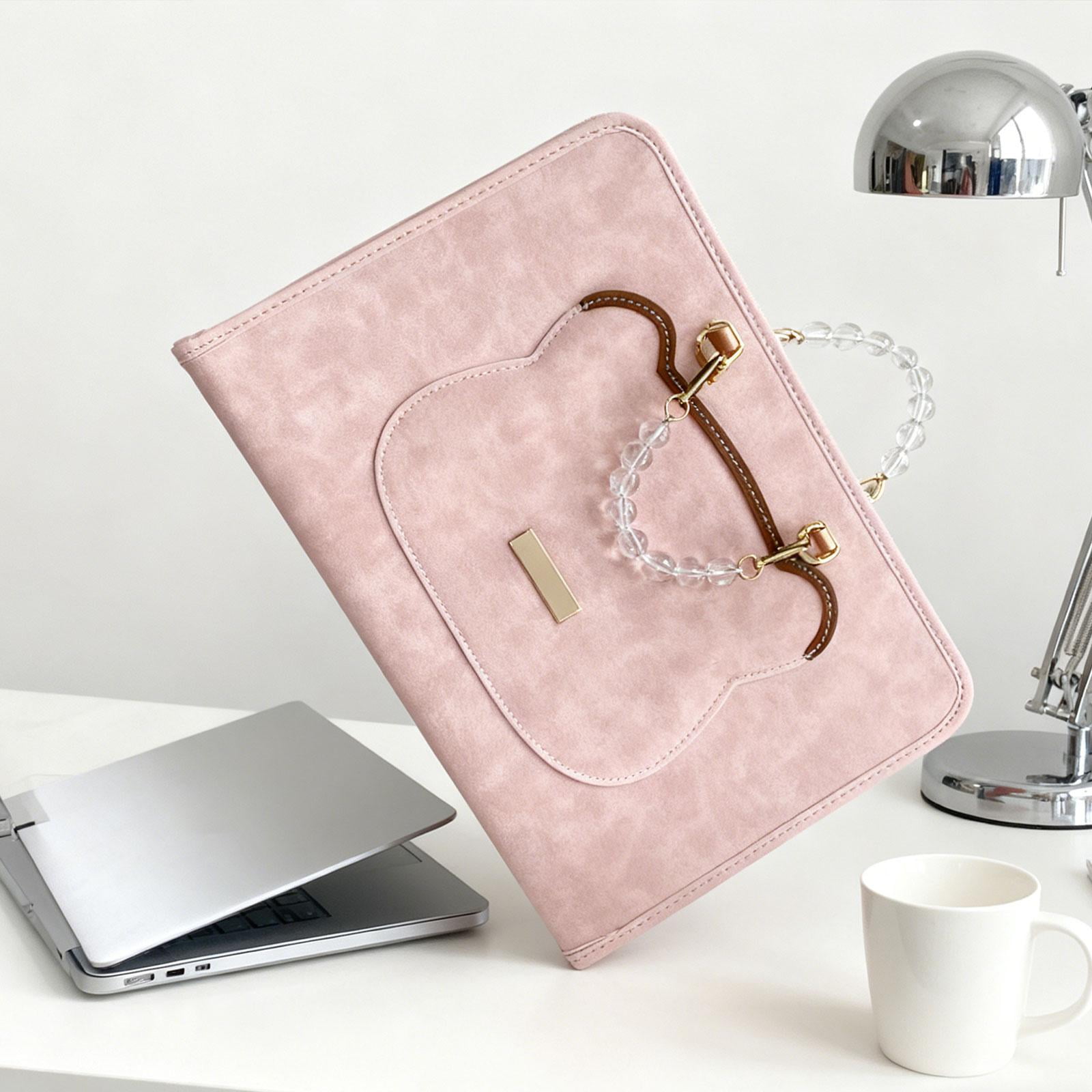 Laptop Sleeve Protective Case Computer Pouch Soft Compact PU Leather for 13 Inch Laptops School Office