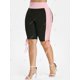 thumbnail image 4 of Más el tamaño de Contraste de ajuste Cinched Pantalones cortos Rosegal Pantalones cortos de talla grande, 4 of 5