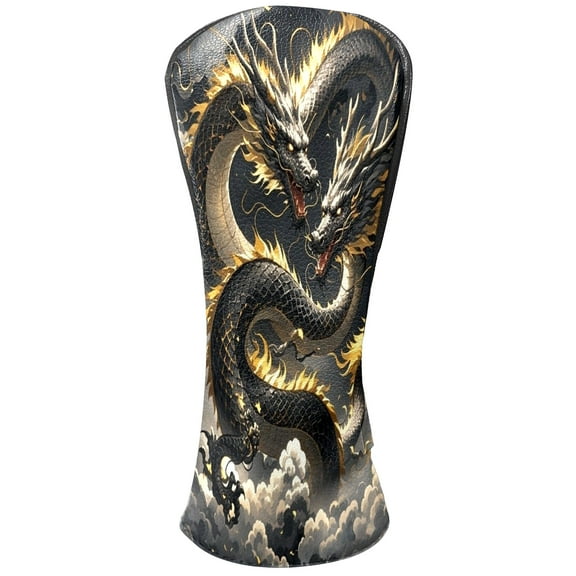 Golf Club Head Cover Waterproof Leather Golf Accessories HeadCovers Set Driver Headcover for Women Men Dargons