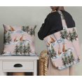 thumbnail image 5 of Soimoi Pink Cotton Poplin Fabric Fox & Pine Tree Print Sewing Fabric Yard 42 Inch Wide, 5 of 5