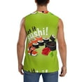 thumbnail image 4 of Kdxio Let it Sushi for Men's Muscle T-shirt,Sleeveless for Workout Running Athletic Gym Lounge Casual, 4 of 7