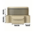 thumbnail image 3 of Car Seat Organizer Between Seats Leather Backseat Storage Bag • Multifunctional Car Organizer • Tissue Dispenser Cup Holders Mesh Pocket Auto Seat Back Hanging, 3 of 7