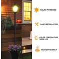 thumbnail image 3 of Outdoor Solar Lamp Post Light with Planter, Outdoor 67 Inch Solar Powered Street Lights with Planter for Landscape Pathway Driveway Street Yard Patio Garden, 3 of 8