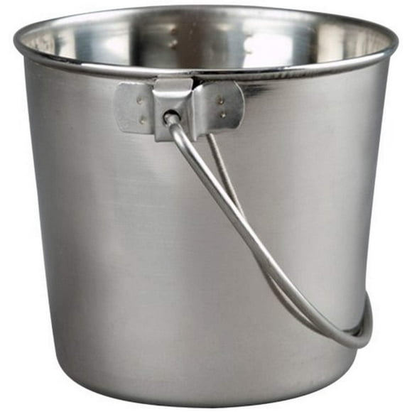 Cubo Redondo de Acero Inoxidable Pesado Advance Pet Products 1 Cuarto de galón