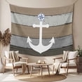 thumbnail image 2 of Anchor Brown Tapestry for Bedroom Wall Hanging Tapestry, Nautical Grey Rustic Farmhouse Wood Grain Ceiling Backdrop Tapestries Poster Blanket Wall Decor for Teens Room Living Room Dorm 51" x 59", 2 of 8