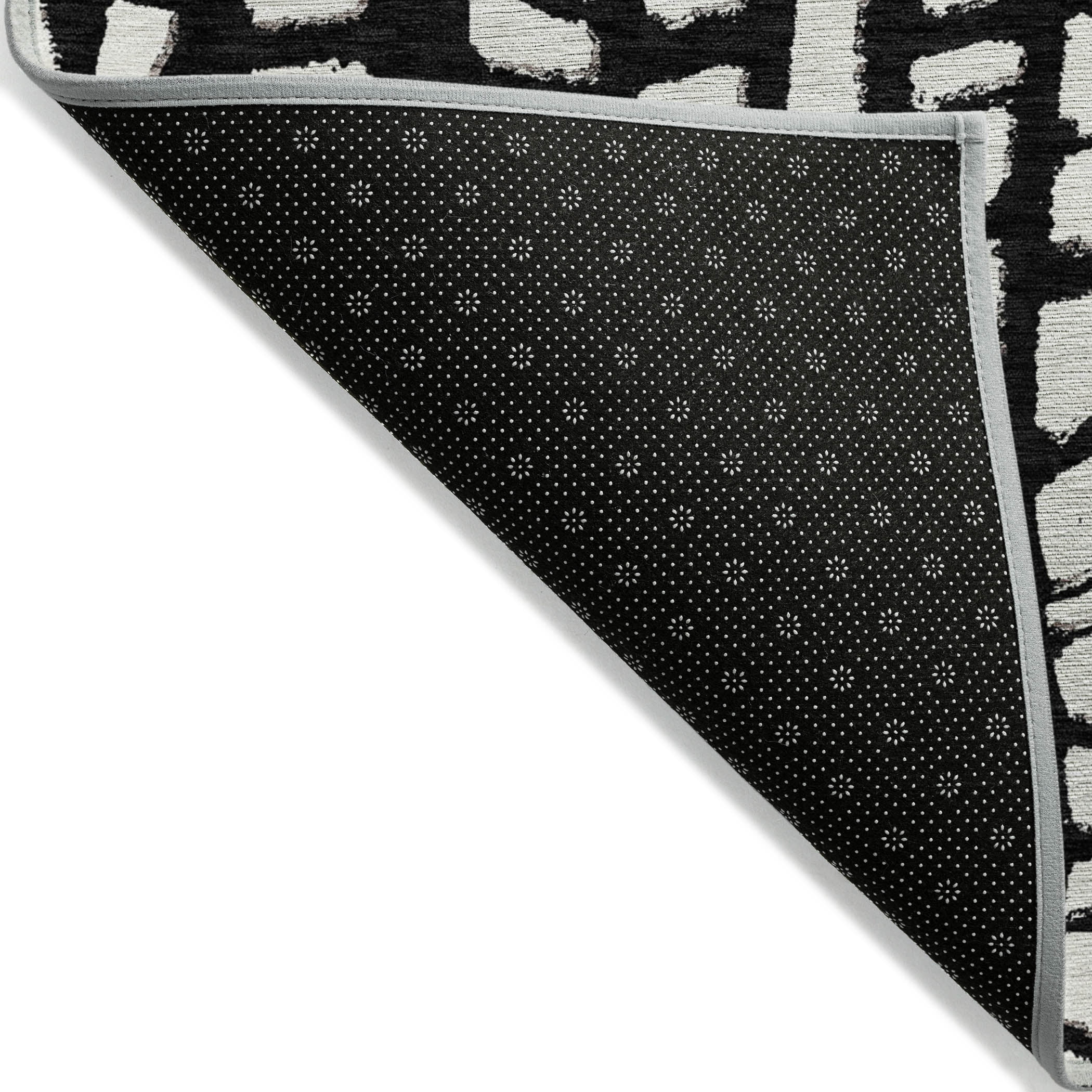 Addison Rugs Chantille Indoor/Outdoor Transitional Squares Black Washable Rectangle Rug, 1'8" x 2'6"