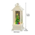 thumbnail image 3 of Christmas Snow Globe Decoration, Glitter Snow Globe Lantern, Battery Powered Lighted Decor for Home, Tabletop, 3 of 6