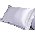 thumbnail image 3 of Funda de almohada de seda de emulación de color sólido Ropa de cama Funda de almohada individual pura Protector interior Inevent JJ13692-04, 3 of 3